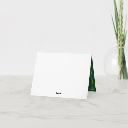 Dankt de Gouden Bar mitswa van Forest Green u Bedankkaart (Achterkant)