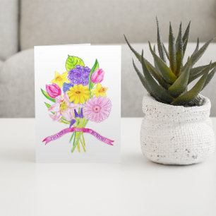 Dankt een Bos danken u kaarden Bedankkaart