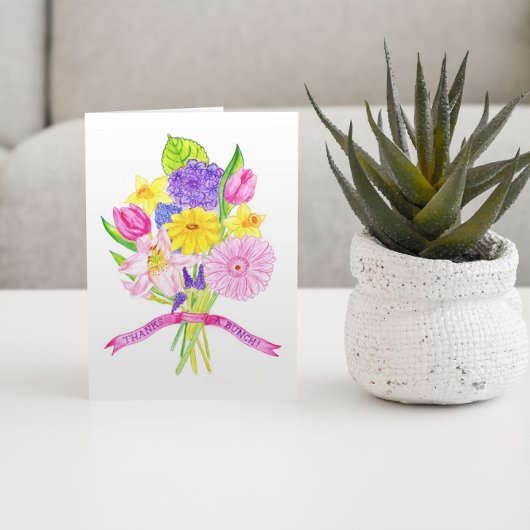 Dankt een Bos danken u kaarden Bedankkaart