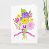 Dankt een Bos danken u kaarden Bedankkaart (Voorkant)