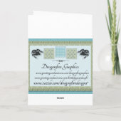 Dankt een Latte dank u wenskaart Bedankkaart (Achterkant)