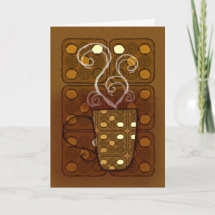 Dankt een Latte dank u wenskaart Bedankkaart