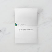 Dankt een Zwarte van het Kameleon dank u Notecards Bedankkaart (Binnen)