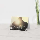 Dankt het Elegante Manuscript van de Foto van het Bedankkaart (Voorkant)