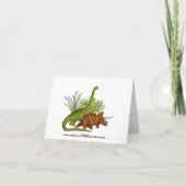 Dankt het JuraOerwoud van de dinosaurus u nota Bedankkaart (Achterkant)