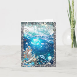 Dankt het Verrukte Strand van de Fantasie van de Bedankkaart