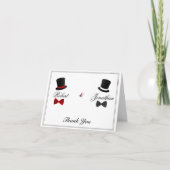 Dankt het Vrolijke Huwelijk van hoge zijden en van Bedankkaart (Voorkant)