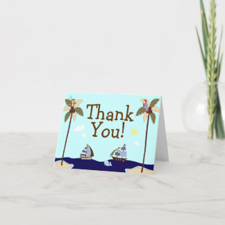 Dankt het ZeevaartBaby shower van Ahoy van schepen Bedankkaart