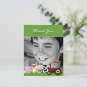 Dankuwel fotoboerderijkaart bedankkaart (Staand voorkant)