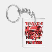 Dankyou Fire Fighters Fire Truck Design, Sleutelhanger (Voorkant Links)