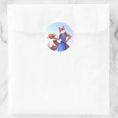 Dankzegging Anton's Moeder Ronde Sticker (Tas)