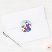 Dankzegging Anton's Moeder Ronde Sticker (Envelop)