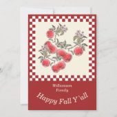 Dankzegging Appeloogst Personaliseer Feestdagenkaart (Voorkant)