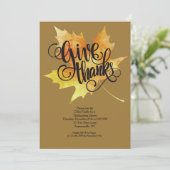 Dankzegging Dankdag Kaart (Staand voorkant)