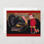  dankzegging feestdagenkaart (Voorkant / Achterkant)