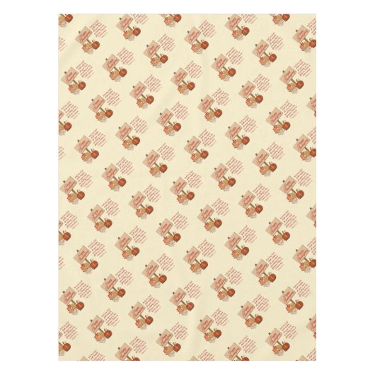 DANKZEGGING Filippenzen 4:19 Christelijk Tafelkleed (Voorkant)