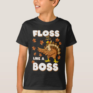 Dankzegging Flossen Als Een Baas Kalkoen Pelgrim J T-shirt