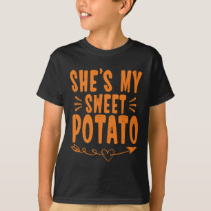 Dankzegging Matching Koppel Zij is Mijn Zoete Aard T-shirt