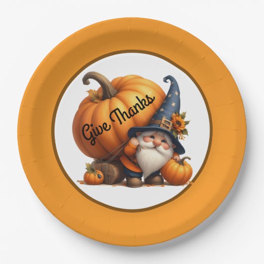 Dankzegging Papieren Bordje (Voorkant)