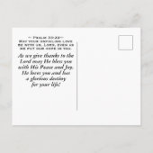 Dankzegging Schriftuur Prijs de Heer Psalm 106:1 Briefkaart (Achterkant)