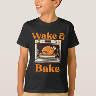 Dankzegging Wake En Ke Grappige Turkey Day Vader M T-shirt