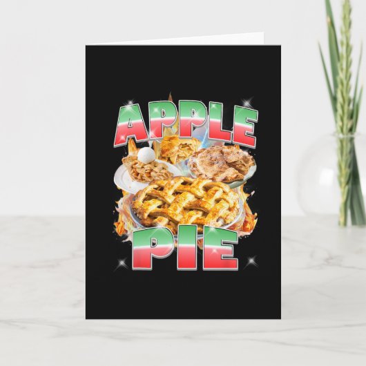 Dankzeggings Appeltaart Bootleg 90's Rap Rock Vint Kaart (Voorkant)