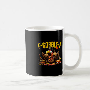 Dankzeggings F-gobbel-f Grappige Kalkoen Pompoen V Koffiemok