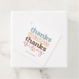 Dankzeggings groovy typografie ontwerp bedankjes labels