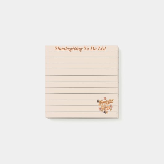Dankzeggings To Do lijst Post-it Notities Post-it® Notes (Voorkant)