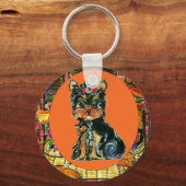 Dankzeggings Yorkie Poo Sleutelhanger (Voorkant)
