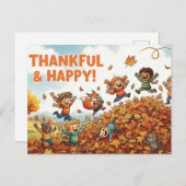 Dankzeggingsdag Briefkaart (Voorkant / Achterkant)