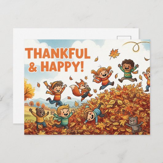 Dankzeggingsdag Briefkaart (Voorkant / Achterkant)