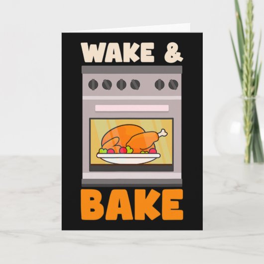 Dankzeggingsdag Chef van Wake Ke Design Kaart (Voorkant)