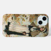 Dankzeggingsdaggroeten met een pelgrimsvrouw Case-Mate iPhone case (Achterkant (horizontaal))