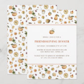 Dankzeggingsdiner Herfst Pompoen Thanksgiving Kaart (Voorkant / Achterkant)