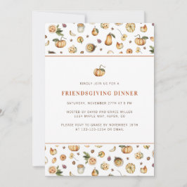Dankzeggingsdiner Herfst Pompoen Thanksgiving Kaart