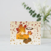 Dankzeggingsdiner Keuken Pompoentaart Warme Chocol Briefkaart (Staand voorkant)