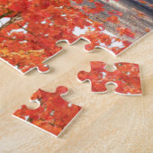 Dankzeggingslandschap met wilde kalkoen / Feestdag Legpuzzel (Zijkant)