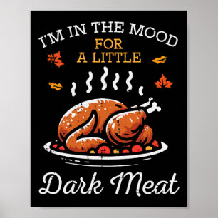Dankzeggingsstemming Donker Vlees Turkey Day Herfs Poster