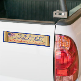 Dankzij de genade Gods ben ik een Amerikaanse bump Bumpersticker