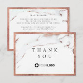 Dankzij de gouden luxe luxe roos van vandaag bedankkaart (Voorkant / Achterkant)