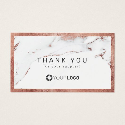 Dankzij de gouden luxe luxe roos van vandaag visitekaartje (Voorkant)