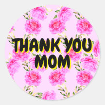 Dankzij de Moeders | Roze Rozen Stickers