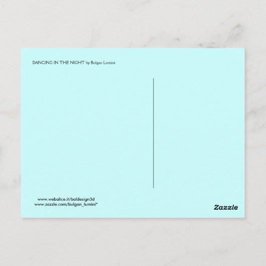 DANKZIJ DE NACHT BRIEFKAART (Achterkant)