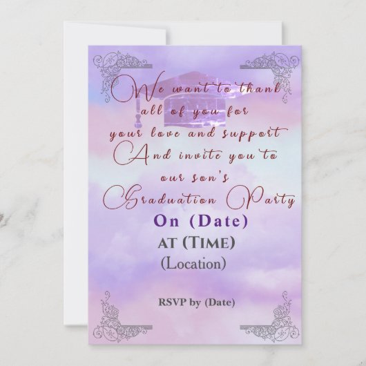 Dankzij de steun kaart (Voorkant)