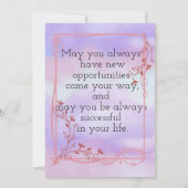 Dankzij de steun kaart (Achterkant)