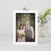 Dankzij Jou Trouwdag Goud Aangepast Whimsical Scri (Staand voorkant)