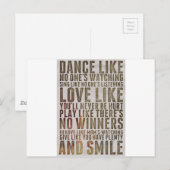 DANKZIJ NOONEN DIE motivatie KRIJGEN Briefkaart (Voorkant / Achterkant)