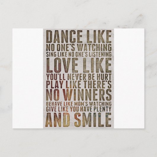 DANKZIJ NOONEN DIE motivatie KRIJGEN Briefkaart (Voorkant)