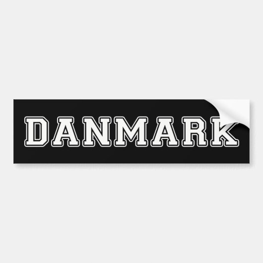 Danmark Bumpersticker (Voorkant)
